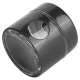 Coffee Bean Container Iron Glass Mini Sealed Jar Kitchen Storage Tank for Beans TeaBlack - Low Angle