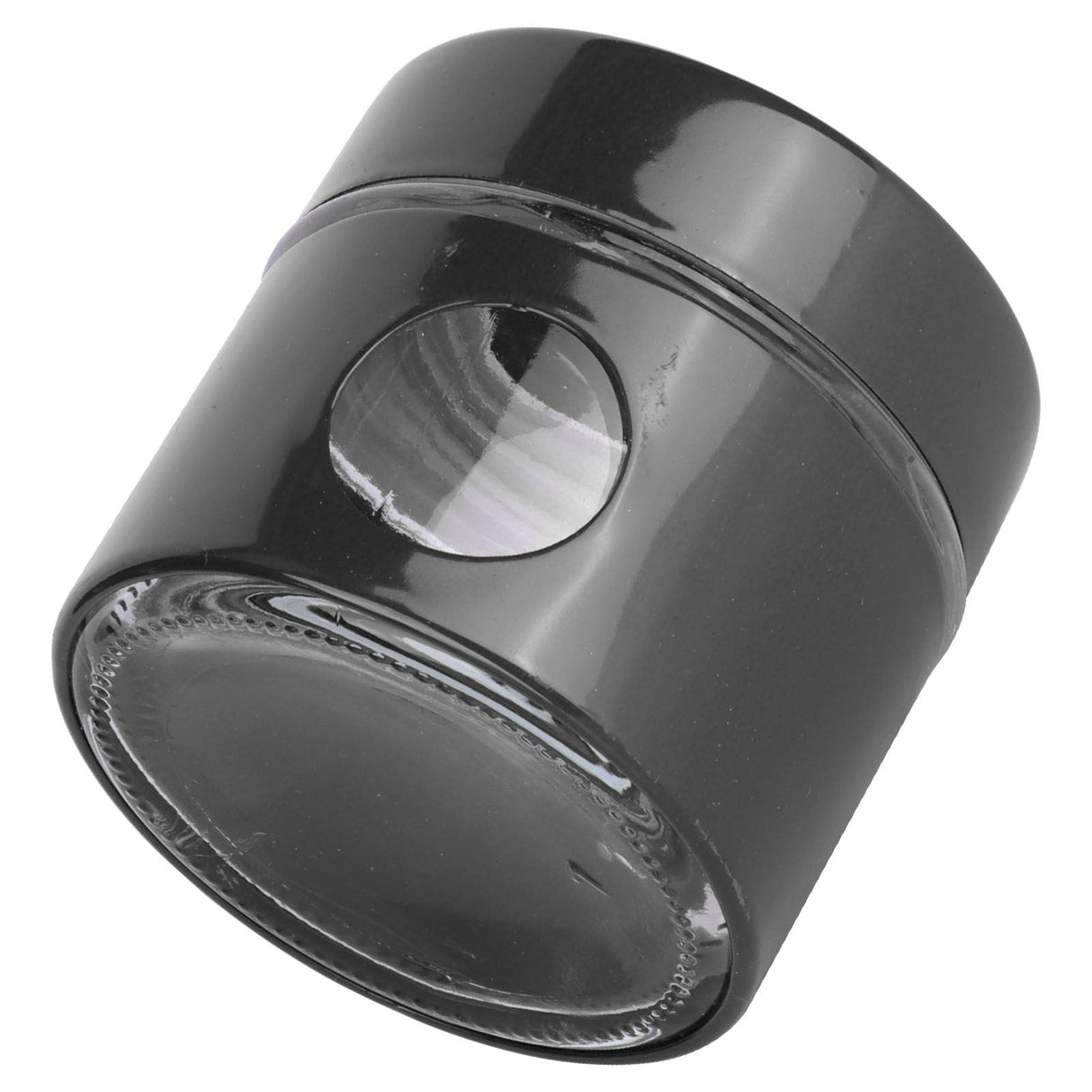 Coffee Bean Container Iron Glass Mini Sealed Jar Kitchen Storage Tank for Beans TeaBlack