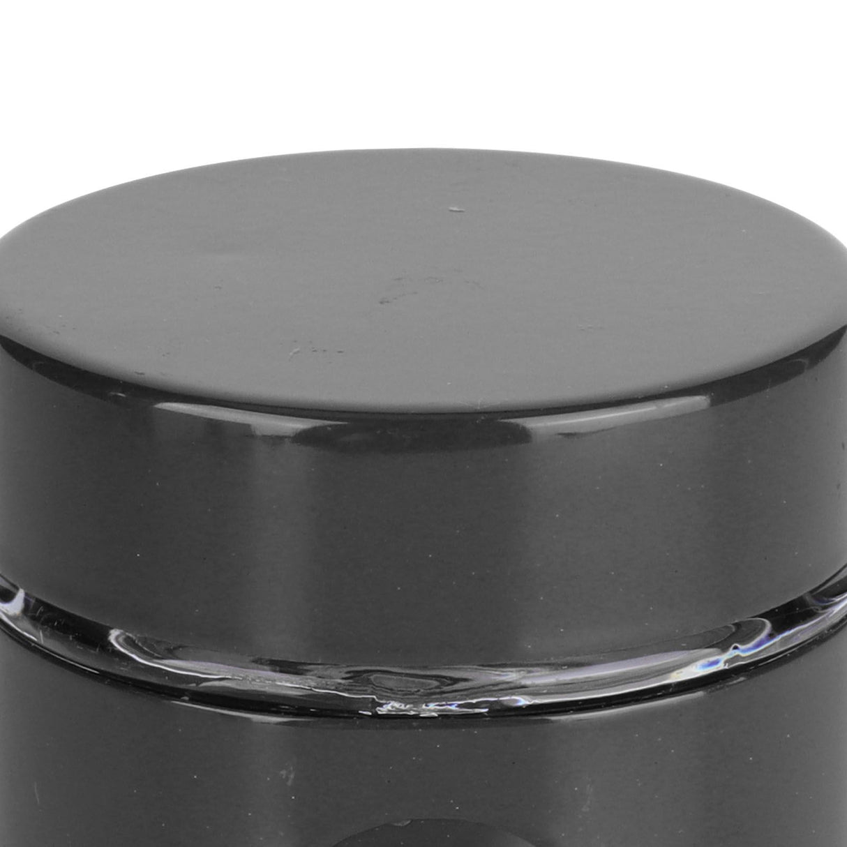 Coffee Bean Container Iron Glass Mini Sealed Jar Kitchen Storage Tank for Beans TeaBlack
