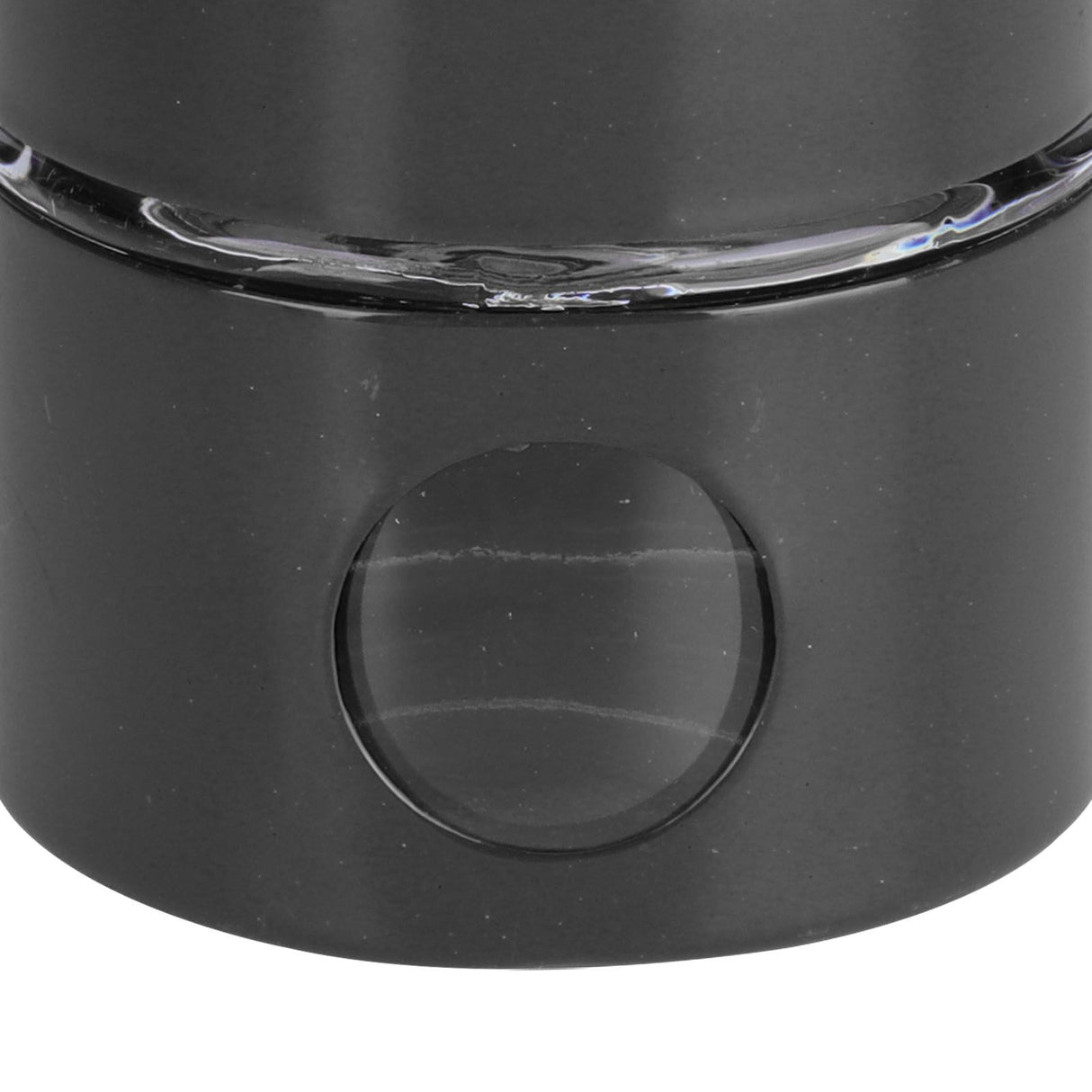 Coffee Bean Container Iron Glass Mini Sealed Jar Kitchen Storage Tank for Beans TeaBlack