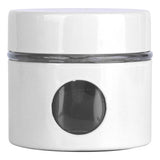 Coffee Bean Container Iron Glass Mini Sealed Jar Kitchen Storage Tank for Beans TeaWhite