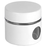 Coffee Bean Container Iron Glass Mini Sealed Jar Kitchen Storage Tank for Beans TeaWhite - Top-Down View