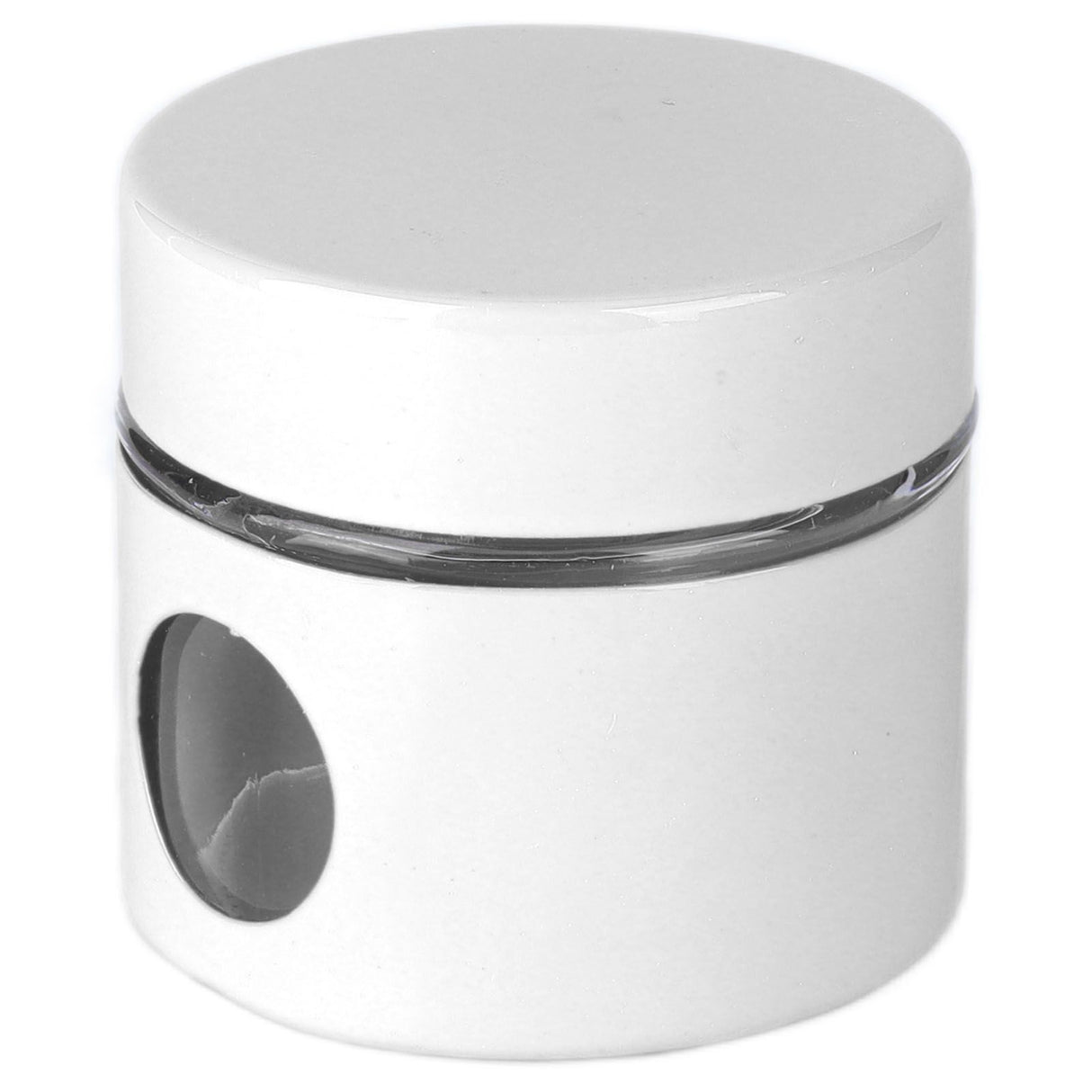 Coffee Bean Container Iron Glass Mini Sealed Jar Kitchen Storage Tank for Beans TeaWhite