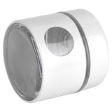 Coffee Bean Container Iron Glass Mini Sealed Jar Kitchen Storage Tank for Beans TeaWhite - Rear View