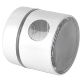 Coffee Bean Container Iron Glass Mini Sealed Jar Kitchen Storage Tank for Beans TeaWhite - Close-Up Angle