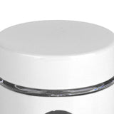 Coffee Bean Container Iron Glass Mini Sealed Jar Kitchen Storage Tank for Beans TeaWhite - Extra Image