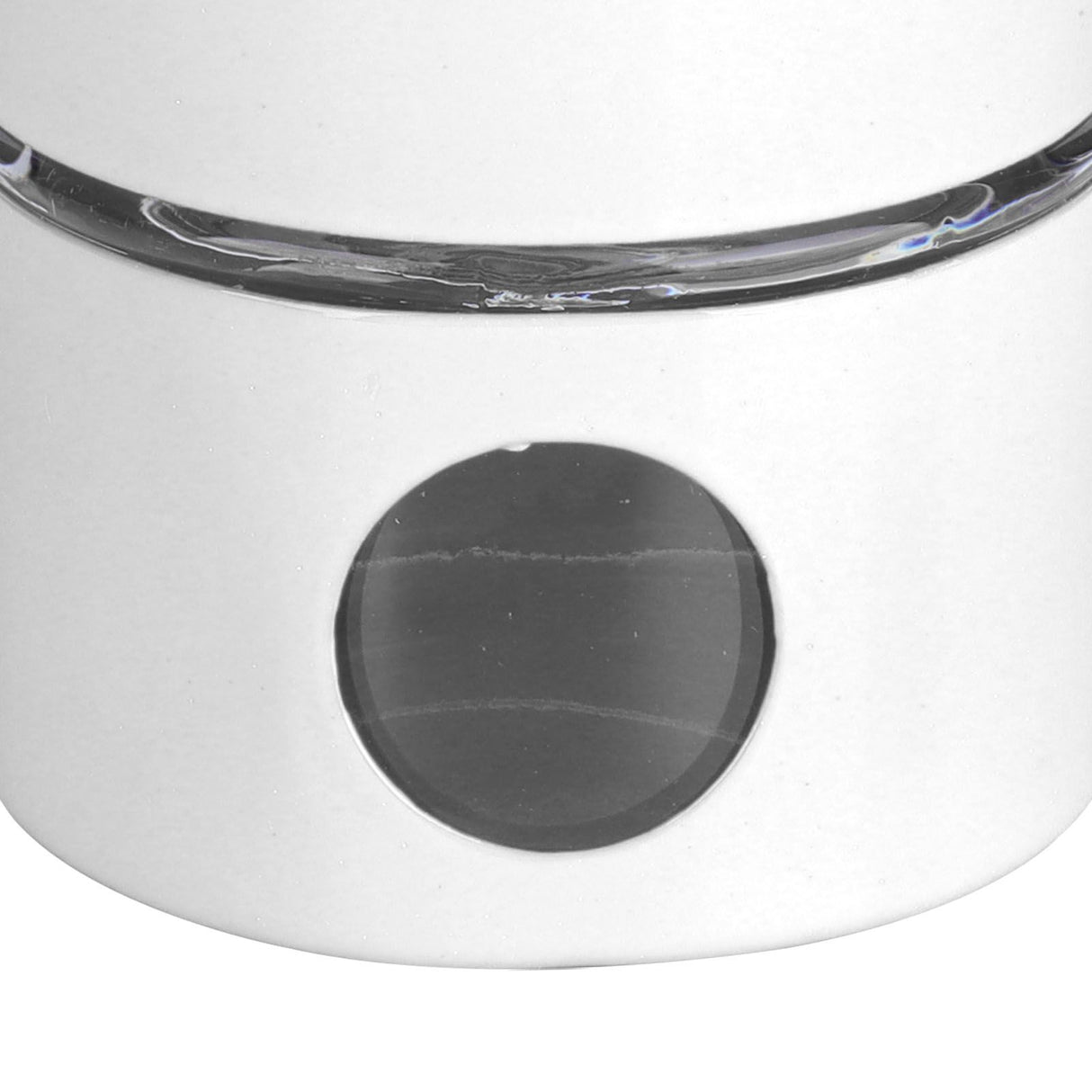 Coffee Bean Container Iron Glass Mini Sealed Jar Kitchen Storage Tank for Beans TeaWhite