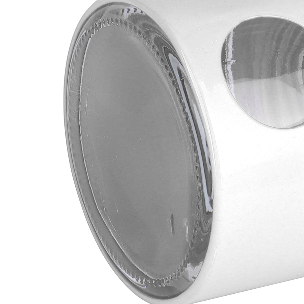 Coffee Bean Container Iron Glass Mini Sealed Jar Kitchen Storage Tank for Beans TeaWhite