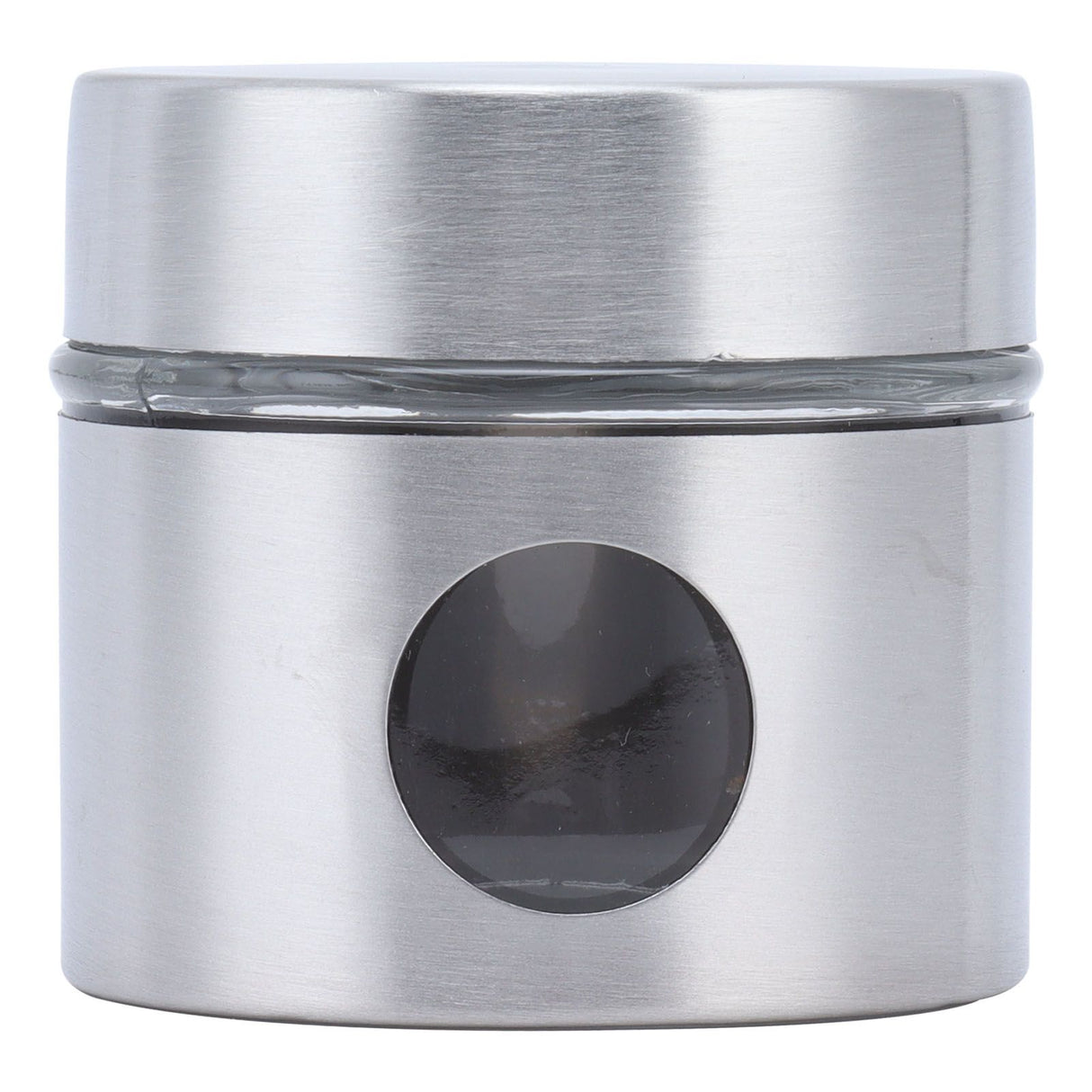 Coffee Bean Container Iron Glass Mini Sealed Jar Kitchen Storage Tank for Beans TeaSilver