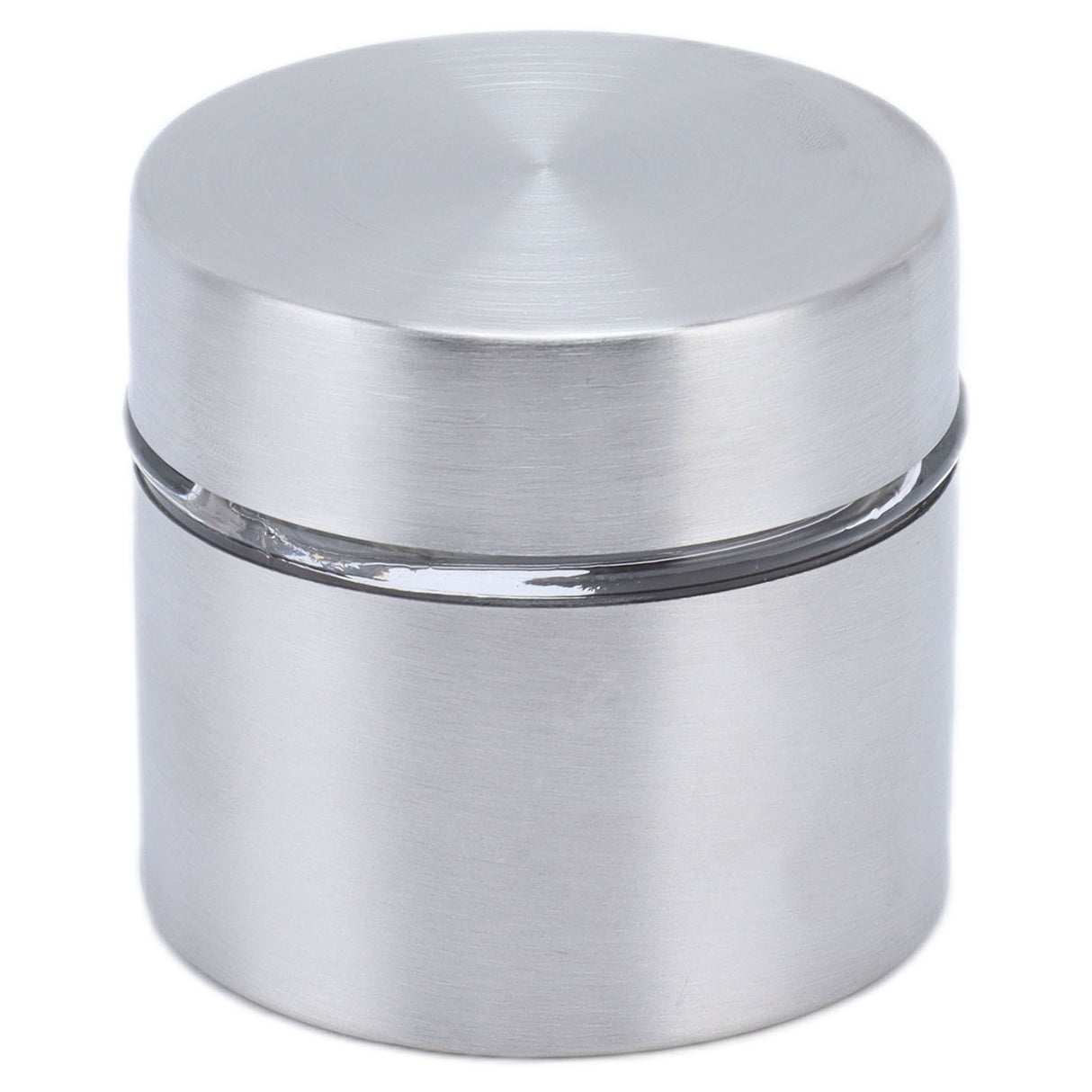 Coffee Bean Container Iron Glass Mini Sealed Jar Kitchen Storage Tank for Beans TeaSilver