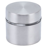 Coffee Bean Container Iron Glass Mini Sealed Jar Kitchen Storage Tank for Beans TeaSilver - Side View