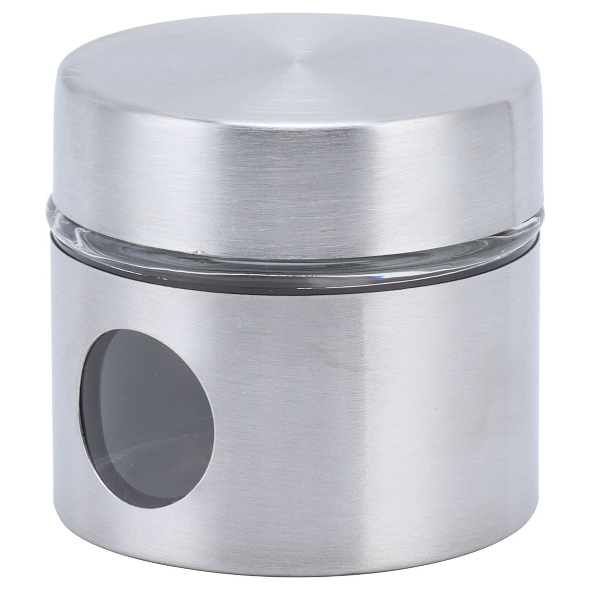 Coffee Bean Container Iron Glass Mini Sealed Jar Kitchen Storage Tank for Beans TeaSilver