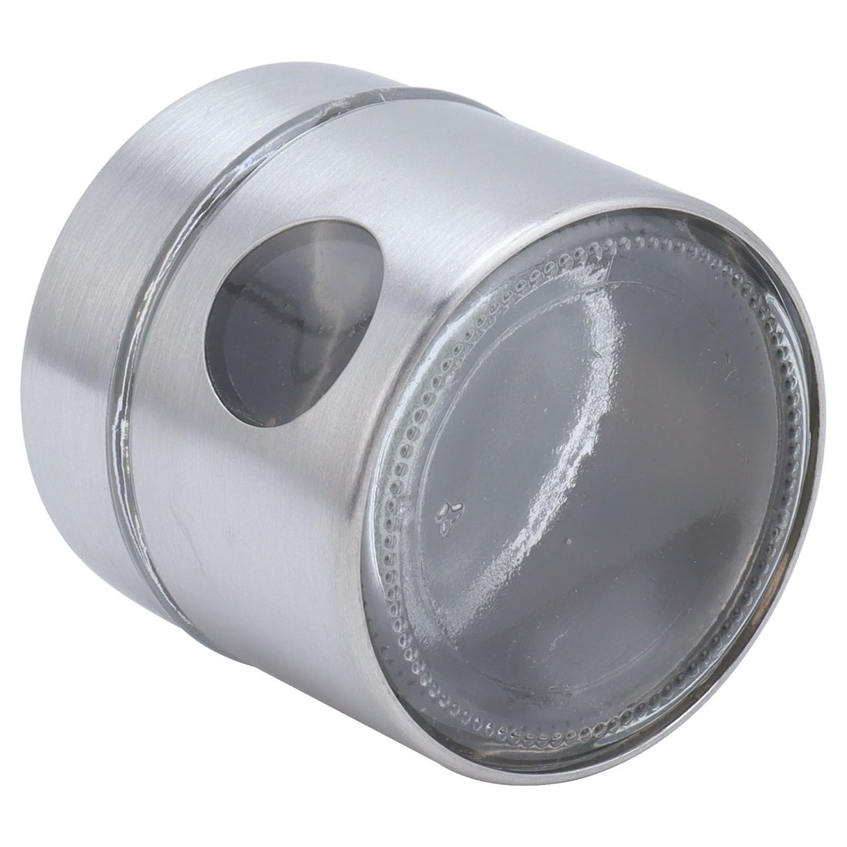 Coffee Bean Container Iron Glass Mini Sealed Jar Kitchen Storage Tank for Beans TeaSilver