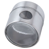 Coffee Bean Container Iron Glass Mini Sealed Jar Kitchen Storage Tank for Beans TeaSilver - Extra Image