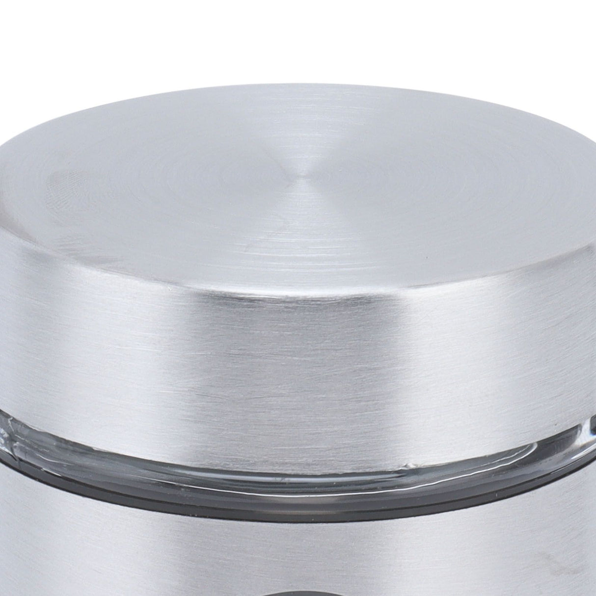 Coffee Bean Container Iron Glass Mini Sealed Jar Kitchen Storage Tank for Beans TeaSilver