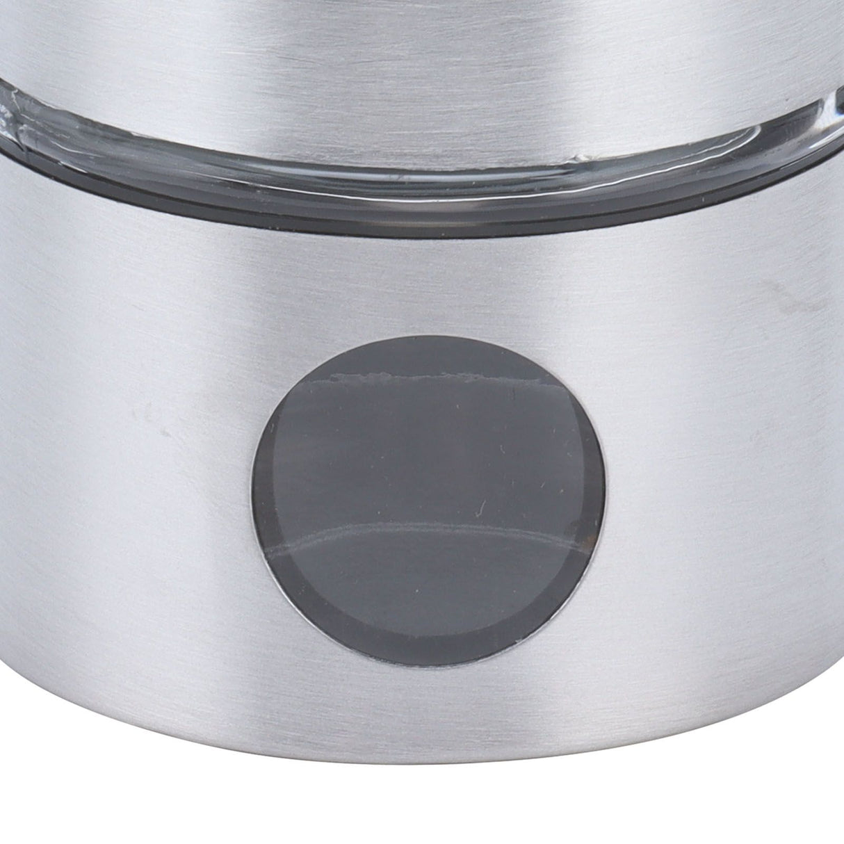 Coffee Bean Container Iron Glass Mini Sealed Jar Kitchen Storage Tank for Beans TeaSilver