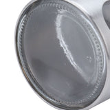 Coffee Bean Container Iron Glass Mini Sealed Jar Kitchen Storage Tank for Beans TeaSilver