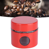 Coffee Bean Container Iron Glass Mini Sealed Jar Kitchen Storage Tank for Beans TeaRed - Extra Image