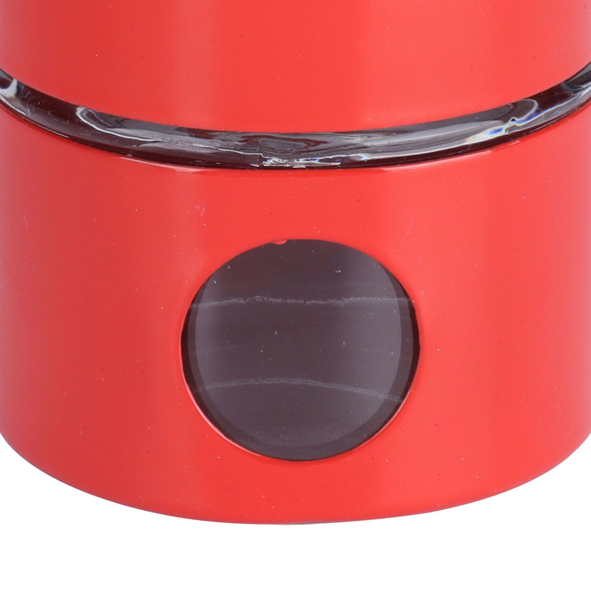 Coffee Bean Container Iron Glass Mini Sealed Jar Kitchen Storage Tank for Beans TeaRed