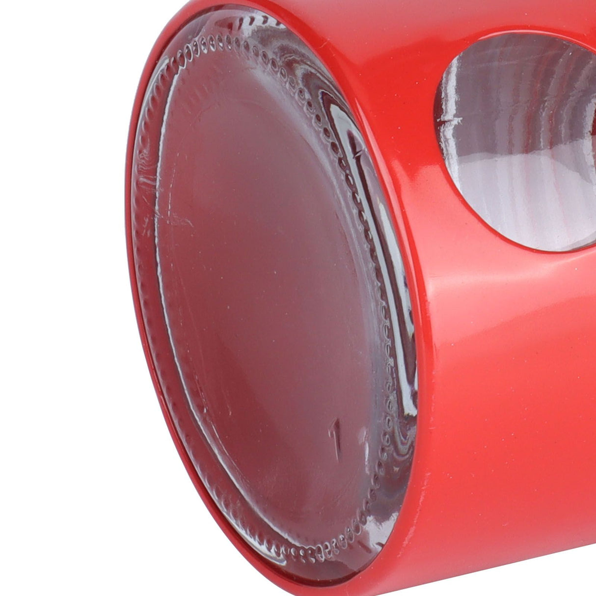 Coffee Bean Container Iron Glass Mini Sealed Jar Kitchen Storage Tank for Beans TeaRed