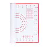 Baking Mat Silicone Non Slip Heat Resistant Dough Mat with Scale for Home Kitchen 29x26cmRed - Extra Image