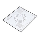 Baking Mat Silicone Non Slip Heat Resistant Dough Mat with Scale for Home Kitchen 29x26cmBlack - Low Angle