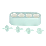 Ice Cream Mold Durable Reusable Food Grade Silicone Mould DIY Tools for Home KitchenGreen - Side View