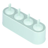 Ice Cream Mold Durable Reusable Food Grade Silicone Mould DIY Tools for Home KitchenGreen - Rear View