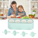 Ice Cream Mold Durable Reusable Food Grade Silicone Mould DIY Tools for Home KitchenGreen