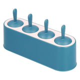 Ice Cream Mold Durable Reusable Food Grade Silicone Mould DIY Tools for Home KitchenBlue