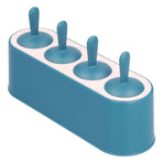 Ice Cream Mold Durable Reusable Food Grade Silicone Mould DIY Tools for Home KitchenBlue