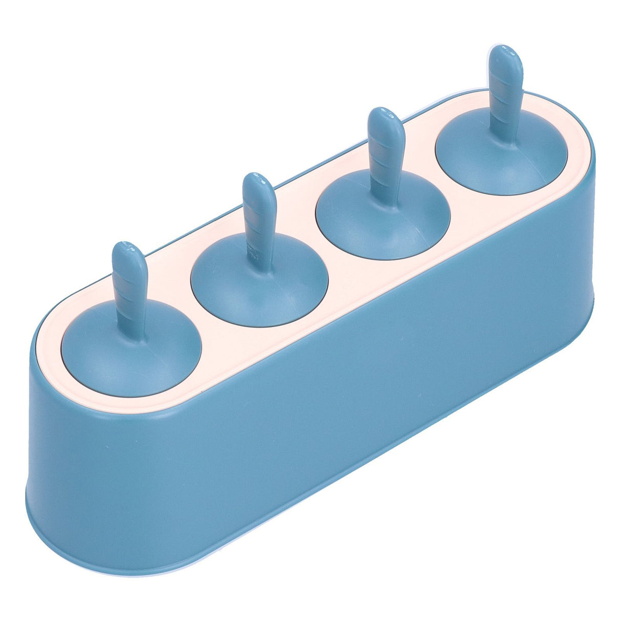 Ice Cream Mold Durable Reusable Food Grade Silicone Mould DIY Tools for Home KitchenBlue