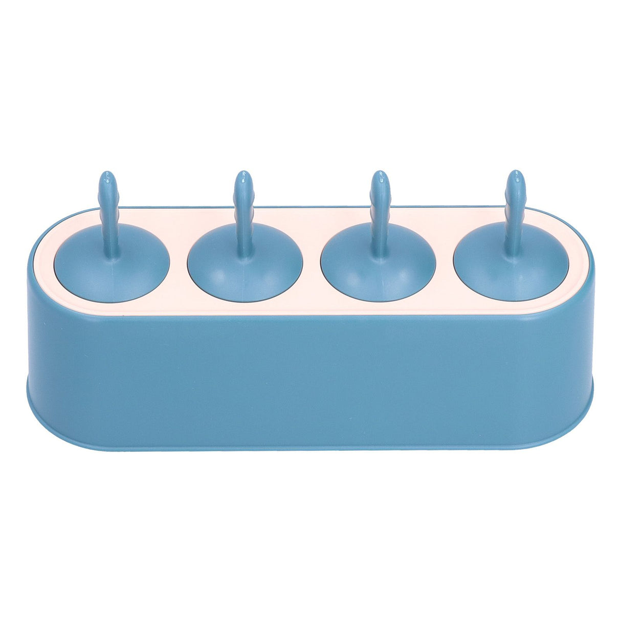 Ice Cream Mold Durable Reusable Food Grade Silicone Mould DIY Tools for Home KitchenBlue