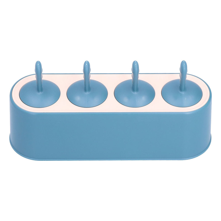 Ice Cream Mold Durable Reusable Food Grade Silicone Mould DIY Tools for Home KitchenBlue