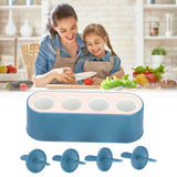 Ice Cream Mold Durable Reusable Food Grade Silicone Mould DIY Tools for Home KitchenBlue