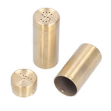 2pcs Spice Jar Stainless Steel Seasoning Bottle Salt and Pepper Shaker Kitchen ToolGolden