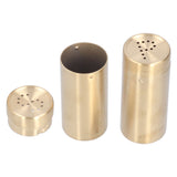 2pcs Spice Jar Stainless Steel Seasoning Bottle Salt and Pepper Shaker Kitchen ToolGolden - Low Angle