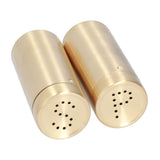 2pcs Spice Jar Stainless Steel Seasoning Bottle Salt and Pepper Shaker Kitchen ToolGolden - Extra Image