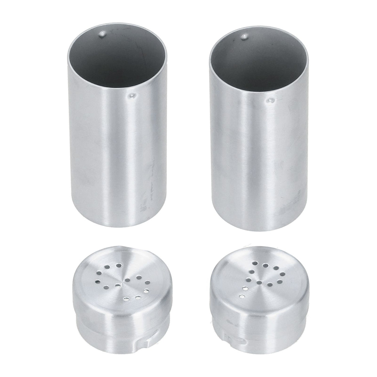 2pcs Spice Jar Stainless Steel Seasoning Bottle Salt and Pepper Shaker Kitchen ToolStainless Steel Color