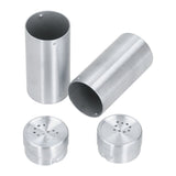 2pcs Spice Jar Stainless Steel Seasoning Bottle Salt and Pepper Shaker Kitchen ToolStainless Steel Color