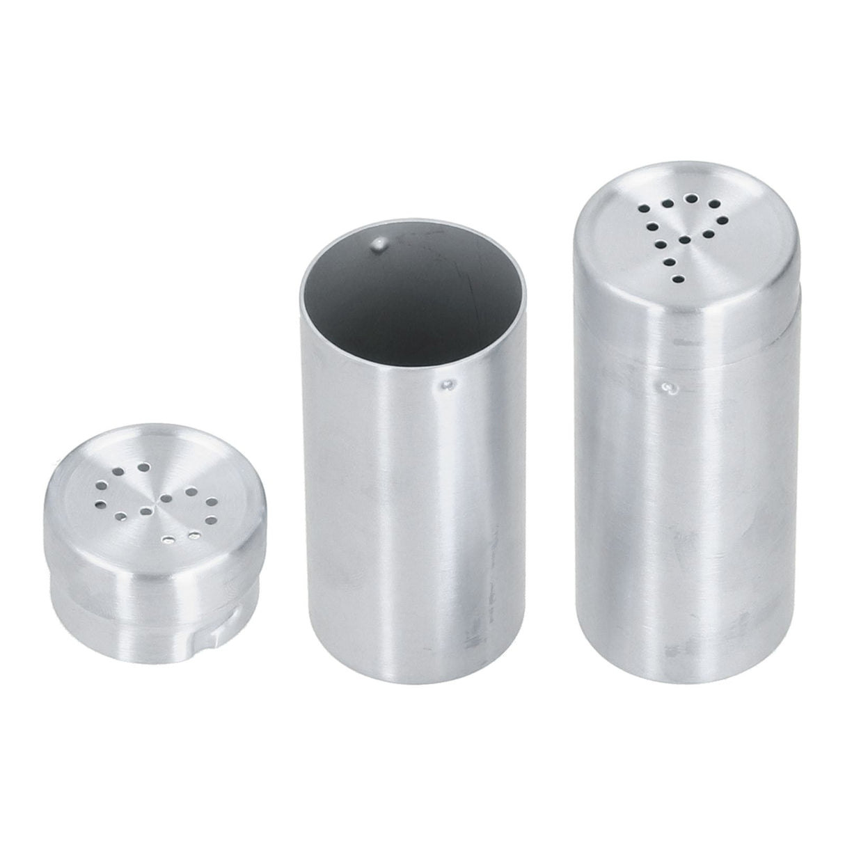 2pcs Spice Jar Stainless Steel Seasoning Bottle Salt and Pepper Shaker Kitchen ToolStainless Steel Color