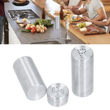 2pcs Spice Jar Stainless Steel Seasoning Bottle Salt and Pepper Shaker Kitchen ToolStainless Steel Color - Extra Image