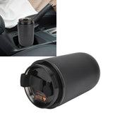 280ml Coffee Cup Household Portable Large Capacity Silicone Stainless Steel Vacuum Flask for Birthday GiftBlack - Extra Image