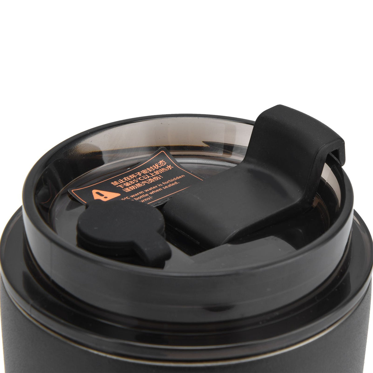 280ml Coffee Cup Household Portable Large Capacity Silicone Stainless Steel Vacuum Flask for Birthday GiftBlack
