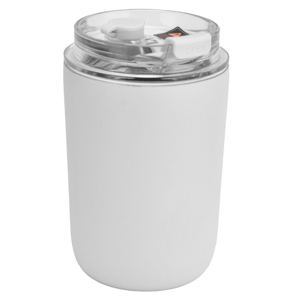 280ml Coffee Cup Household Portable Large Capacity Silicone Stainless Steel Vacuum Flask for Birthday GiftWhite