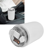 280ml Coffee Cup Household Portable Large Capacity Silicone Stainless Steel Vacuum Flask for Birthday GiftWhite - Extra Image