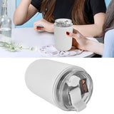 280ml Coffee Cup Household Portable Large Capacity Silicone Stainless Steel Vacuum Flask for Birthday GiftWhite - Extra Image
