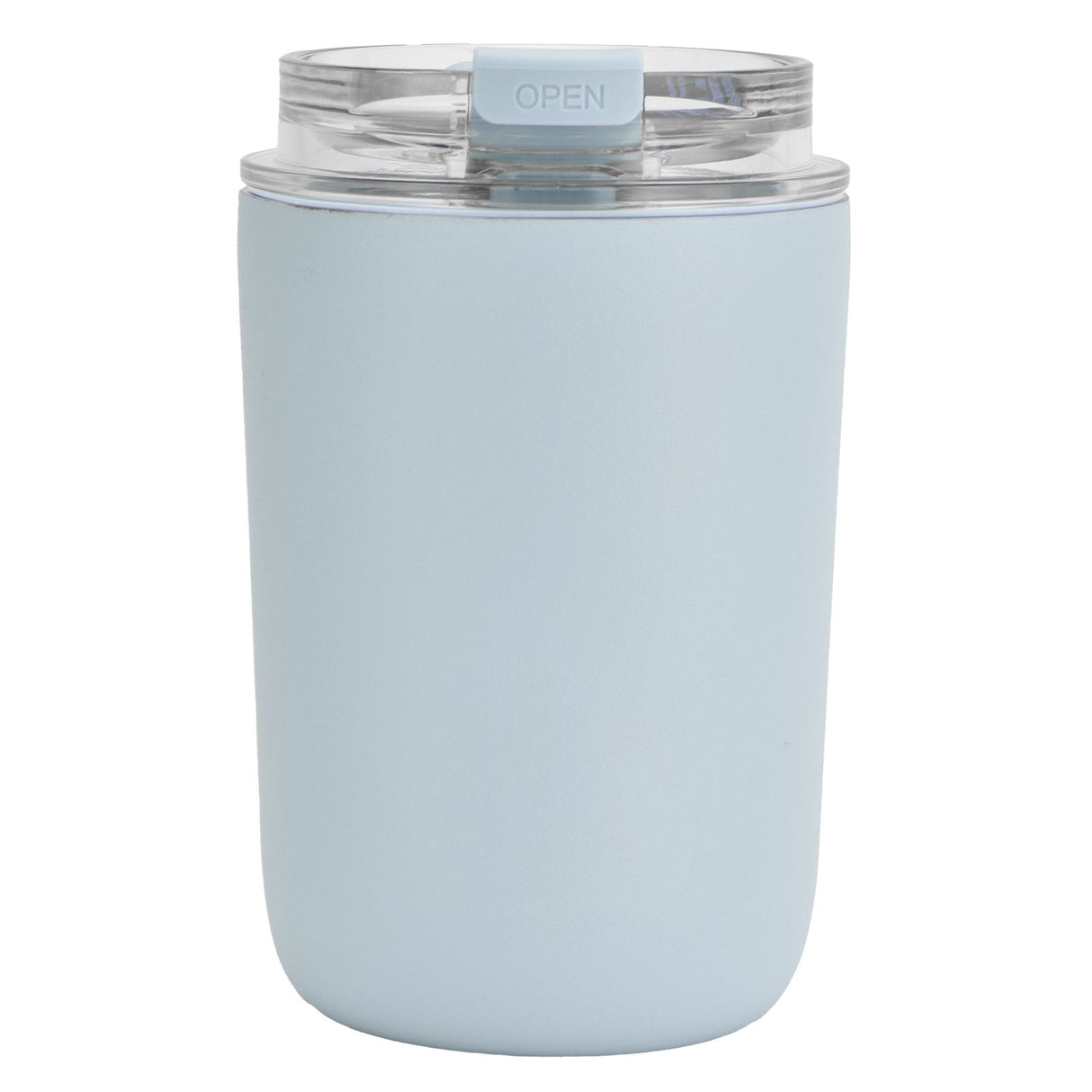 280ml Coffee Cup Household Portable Large Capacity Silicone Stainless Steel Vacuum Flask for Birthday GiftBlue