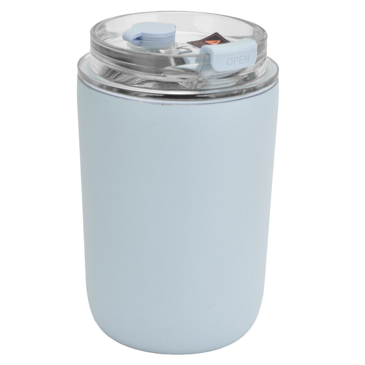 280ml Coffee Cup Household Portable Large Capacity Silicone Stainless Steel Vacuum Flask for Birthday GiftBlue