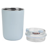280ml Coffee Cup Household Portable Large Capacity Silicone Stainless Steel Vacuum Flask for Birthday GiftBlue - 45-Degree Angle